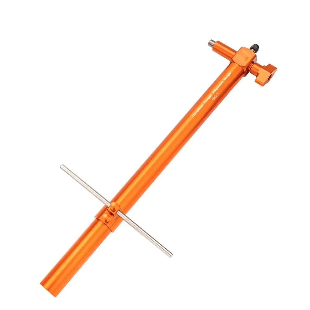 Bike Alignment Tool, Bicycle Derailleur Hanger Alignment Gauge, Aluminum Alloy Ranging Tool Bike Repair Tool Orange