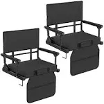 Stadium Seats for Bleachers with Back Support, 600 Lbs Rated Lightweight