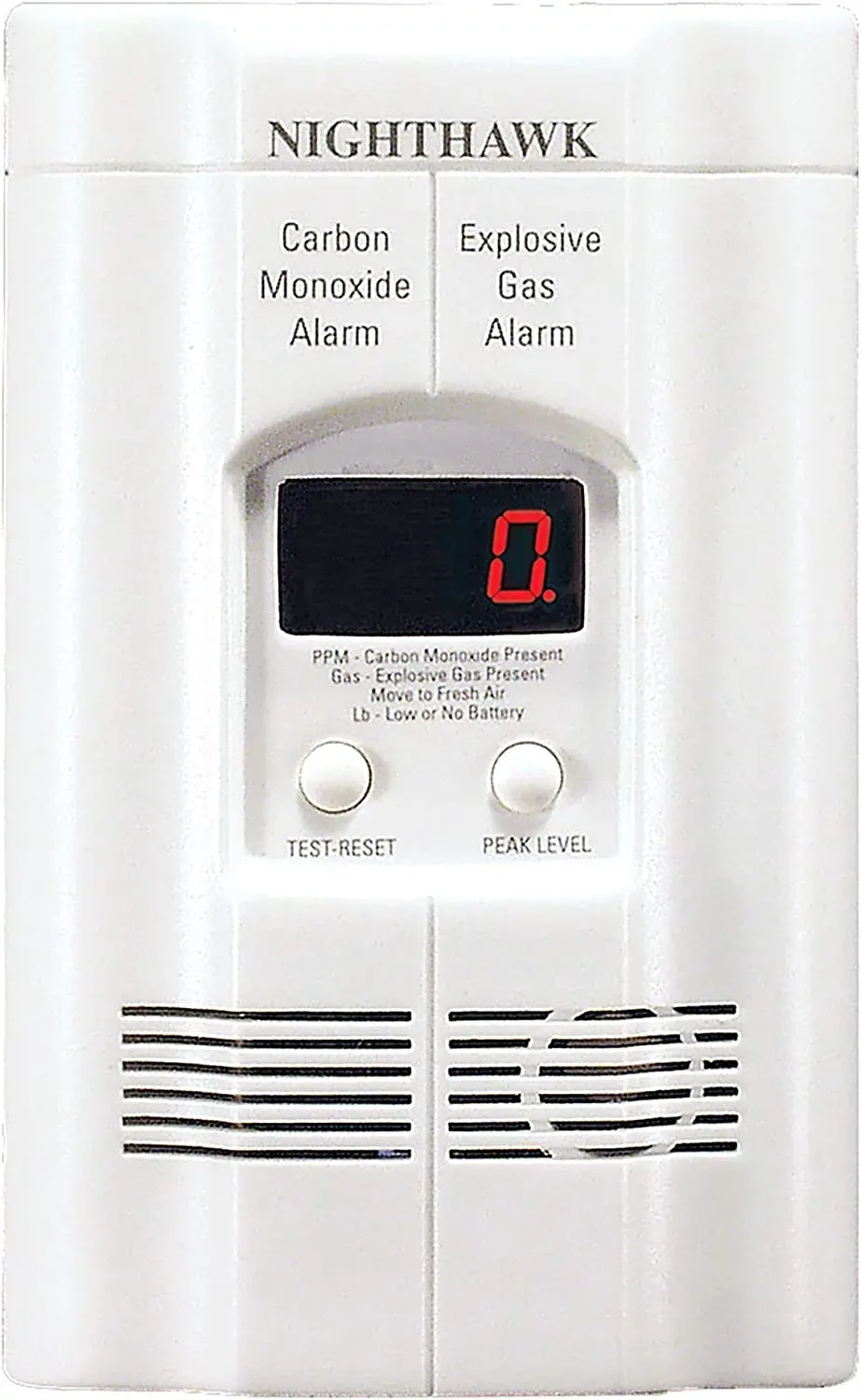 Kidde Nighthawk AC Plug-in Operated Carbon Monoxide and Explosive Gas Alarm with Digital Display