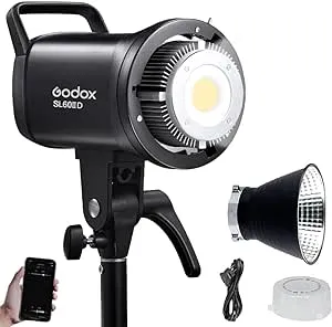 Godox SL60IID 70Ws LED Video Light CRI96+ TLCI97+ 5600±200K Builtin 8 FX Effects Bowens Mount Continuous Light for Photography Studio Vedio Portrait Product Shooting Bluetooth App Control