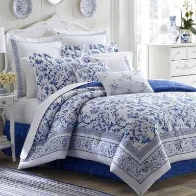 Laura Ashley Blue Charlotte Euro Sham