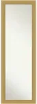 Amanti Art Door Wall Mirror, Full Length Mirror (51.5 x 17.5 in.), Grace Brushed Gold Full Body Mirror and On The Door Mirror Full Length Mirror for Bedroom or Living Room Decor, frameColors Mirror,