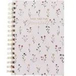 Graphique Hardbound Spiral Journal | Dainty Floral Design | Premium Paper | Notebook | Diary | Lists | Record Month and Date | Great Gift | 160