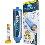 Camco | TastePURE RV / Marine In Line Water Filter with Flexible Hose Protector | 40043