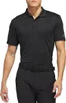 Adidas Men's Short Sleeve Performance Golf Polo, Large, Black