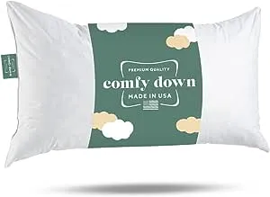 ComfyDown 95% Feather 5% Down, Rectangle Decorative Pillow Insert, Sham STUFFER. - 16" x 22"