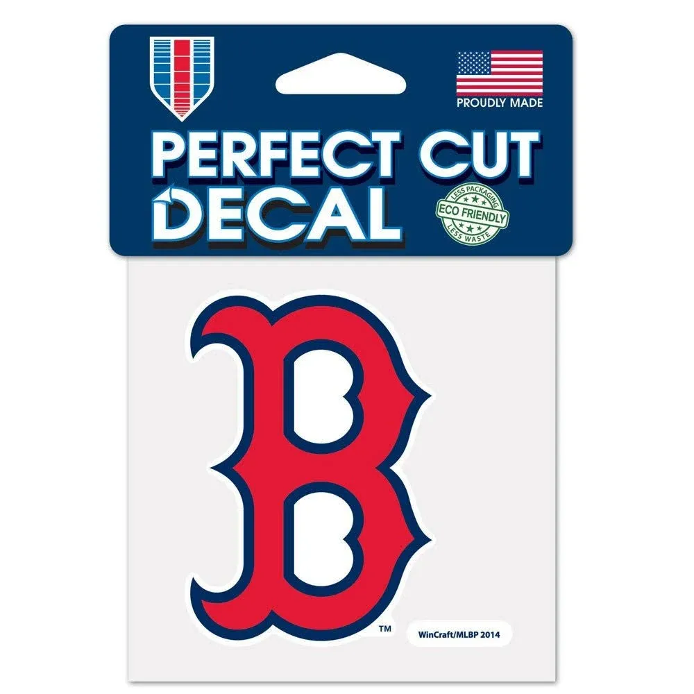 MLB Boston Red Sox Perfect Cut 4x4 Diecut Decal