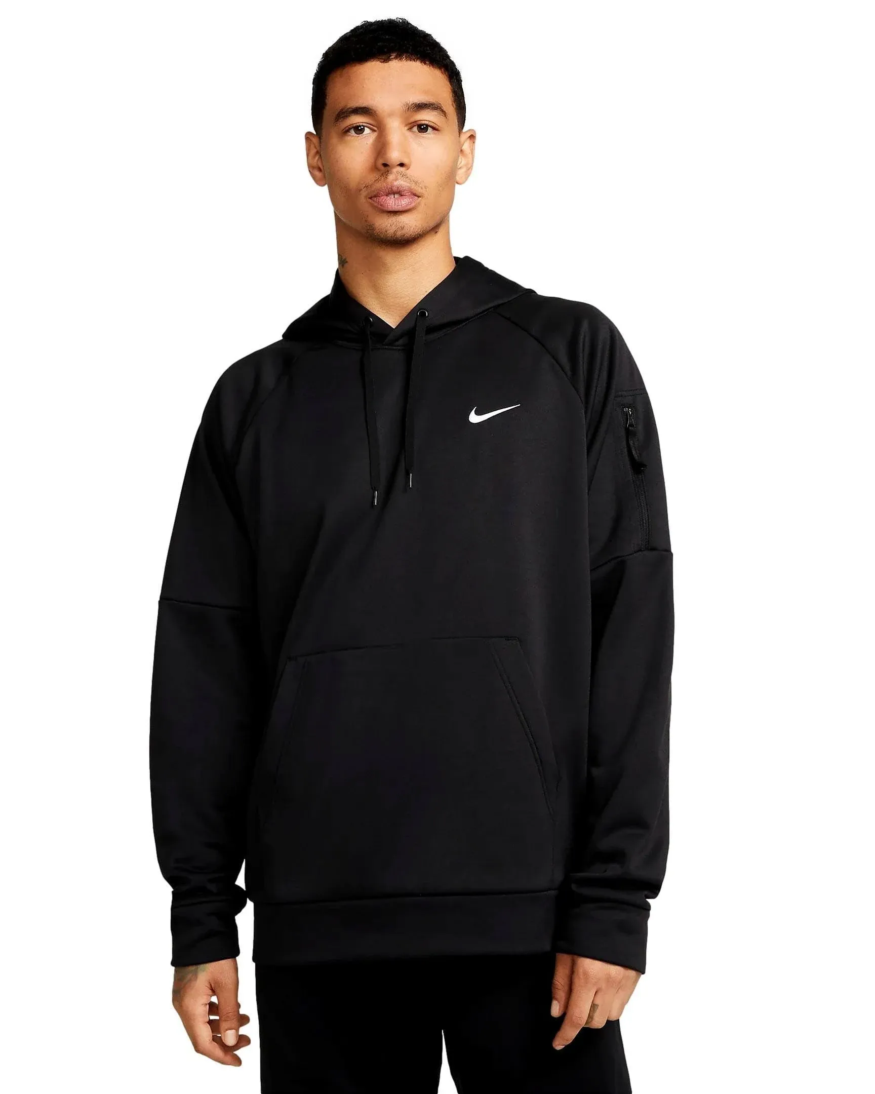 Nike Men's Therma-FIT Pullover Hoodie, Medium, Black