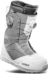 ThirtyTwo Women's STW Double Boa Snowboard Boots, White/Camo / 7.5