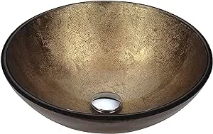 Anzzi Posh Series Deco-Glass Vessel Sink in Celestial Earth LS-AZ293