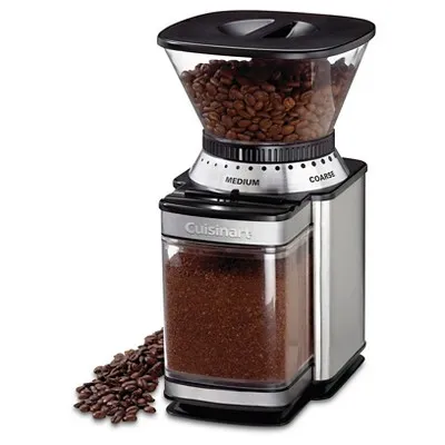 Coffee Grinder by Cusinart, Electric Burr One-Touch Automatic Grinder with18-Position Grind Selector, Stainless Steel, DBM-8P1