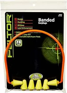 3M Lightweight Banded Style Hearing Protector Ear Plugs 28 db Orange 97065