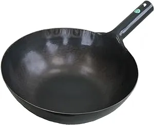 Yamada Kogyo Iron Hammered One-Handed Wok, 11.8 inches (30 cm), Plate Thickness: 0.05 inches (1.2 mm)