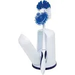 Rubbermaid Toilet Bowl Brush with Caddy Holder, with Caddy Holder, Cobalt Blue (FG6B9204COBLT)