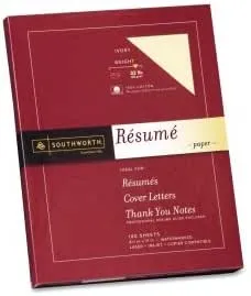 Southworth® 100% Cotton Resume Paper