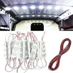 60 LED Van Light Car Interior Light Bright White Lighting Dome Lamp Ceiling Work Lights Kit for Van Truck Auto Car Vehicle Caravan DC 12V (20 Modules, White)