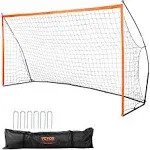 VEVOR Portable Soccer Goal 12.4 ft. x 6.4 ft. Adults Kids Backyard Soccer Net Large Practice Soccer Net