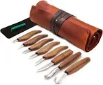 Beaver Craft Deluxe Wood Carving Kit Wood Carving Knife Set Spoon Carv