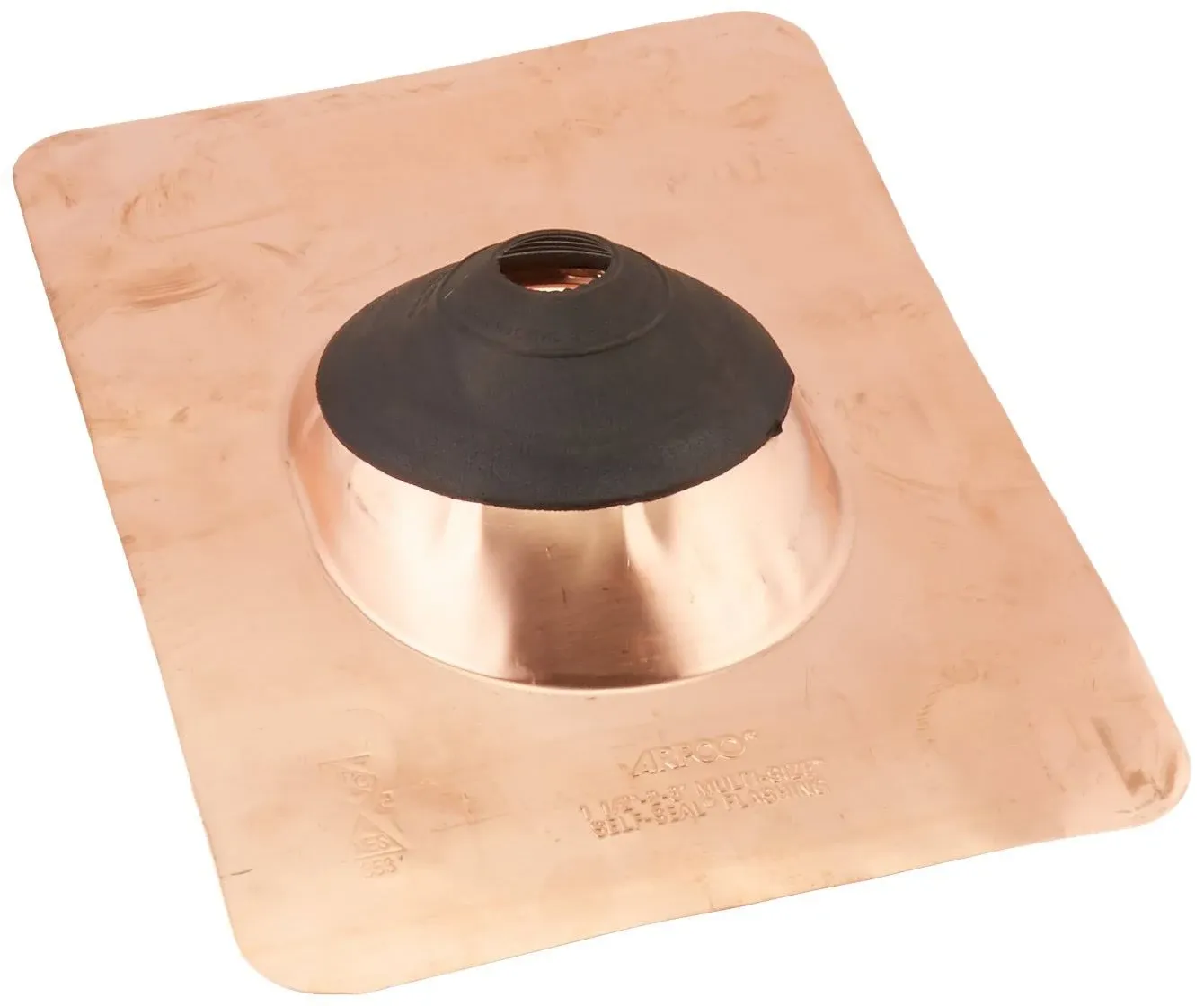 Oatey, 12403, All-Flash No-Calk Roof Flashing, Copper Base