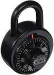 ABUS 78/50 KC Combination Padlock,Front,Black/Silver