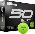 Wilson 50 Elite Golf Balls - Green