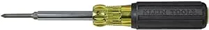 Klein Tools 32559 Multi-bit Screwdriver / Nut Driver, Extended Reach 6-in-1 Tool with Nut Driver, Phillips and Slotted Bits