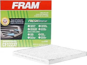 FRAM Fresh Breeze Cabin Air Filter Replacement for Car Passenger Compartment w/Arm and Hammer Baking Soda, Easy Install, CF12237 for Select Nissan Vehicles