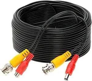 75ft CCTV Security Camera DVR Video Power Surveillance BNC Cable Wire Cord