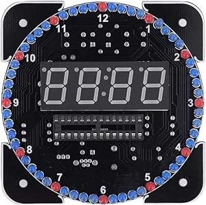 4-Digital LED Digital Electronic Clock DIY Time Kit Light Temperature Control