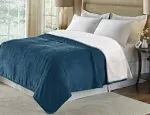 Marquess King Size Electric Blanket,Flannel Sherpa Washable and Comfortable Heated Blanket with 10 Heat Settings, Safety 10 Hours Auto-Off &Dual