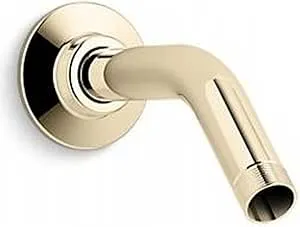 KOHLER K-7395-AF MasterShower Showerarm and Flange, 5-3/8-Inch Long, Vibrant French Gold