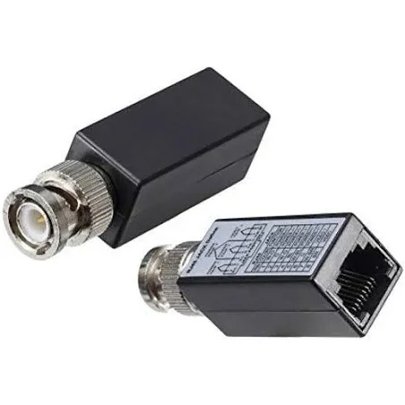 CCTV Balun BNC Male to RJ45 Female - Pair - (BLN-RJ452-2PK)