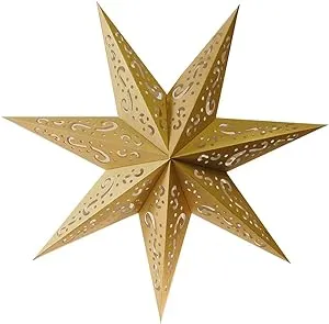 LumaBase Decorative 7 Point Star Paper Lantern