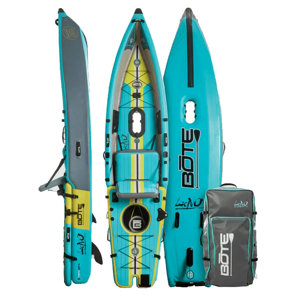 LONO Aero 12′6″ Native Aqua Inflatable Kayak