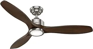 Hunter Fan Company 50788 Melbourne Indoor Ceiling Fan with LED Light and Remote Control, 52", Noble Bronze Finish