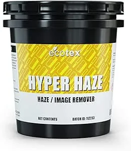 Ecotex® All Purpose Screen Printing Hyper Haze (Pint - 16oz.) - Eco Friendly Haze Remover and Degreaser, Plastisol and Water Based Ink Remover - Silk Screen Cleaner for Screen Printing Screens