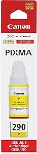 CanonInk 1598C001 Canon PIXMA GI-290 Yellow Ink Bottle, Compatible to PIXMA G4200, PIXMA G3200, PIXMA G2200, PIXMA G1200 and G4210 Printers