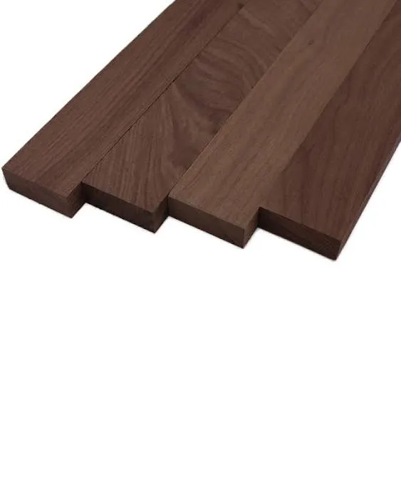 Black Walnut Lumber Board - 3/4" x 2" (4 Pcs)