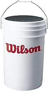 Wilson Sporting Goods Ball Bucket with Lid, White