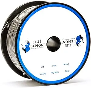 Blue Demon E71TGS X .035” X 2 LB MIG/GMAW Gasless Flux Core Carbon Steel Welding Wire, All Position, Easy Slag Removal, Formulated To Provide Porosity-Free, X-Ray Quality Welds