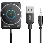 UGREEN Bluetooth 5.4 Car Receiver Adapter USB AUX with Mics Car Kit Stereo Audio