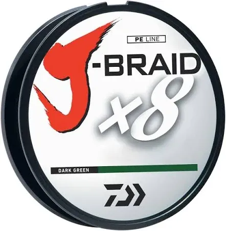 Daiwa J-Braidx8 Fishing Line Chartreuse 65LB 330Yd - JB8U65-300CH