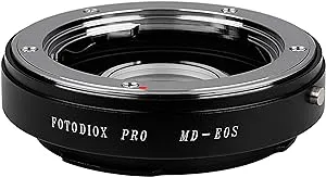 Fotodiox Pro Lens Mount Adapter Compatible with Minolta MD Lenses to Canon EOS EF/EF-S Cameras