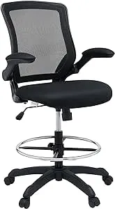 Modway Veer Black Drafting Chair