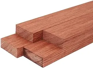 Bubinga Wood Cutting Board Lumber Board Wood Blanks 3/4” x 2” (4 Pack)