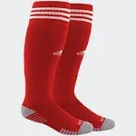 adidas Copa Zone Cushion II Soccer Sock (1-Pair), Red/White, Men/Kid M 5-8.5