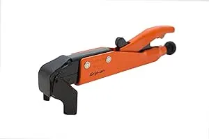 Grip-On 91807 7-Inch Axial Grip T-Shaped Locking Pliers in Orange Epoxy