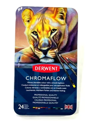 Derwent : Chromaflow Pencil : Tin Set of 24