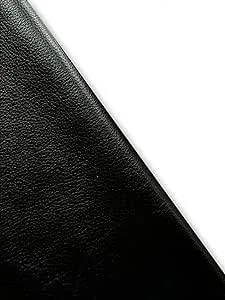 Natural Grain Cowhide Leather Skins (Black, 40 Sf (Whole Hide))