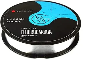 Catch Co Googan Squad 100% Pure Fluorocarbon (Fluoro) Fishing Line, 200yd